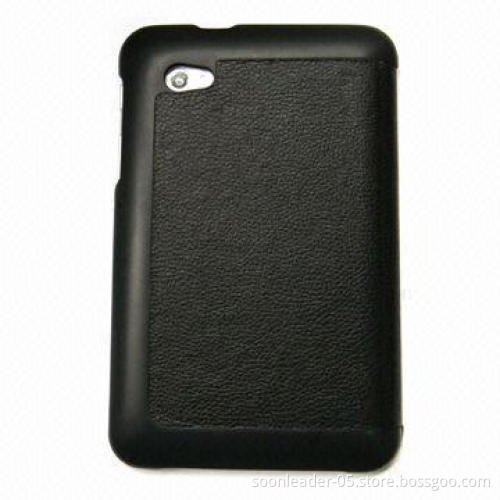 Black Leather Case with Stand, Used for Samsung Galaxy Tab Plus/P6200